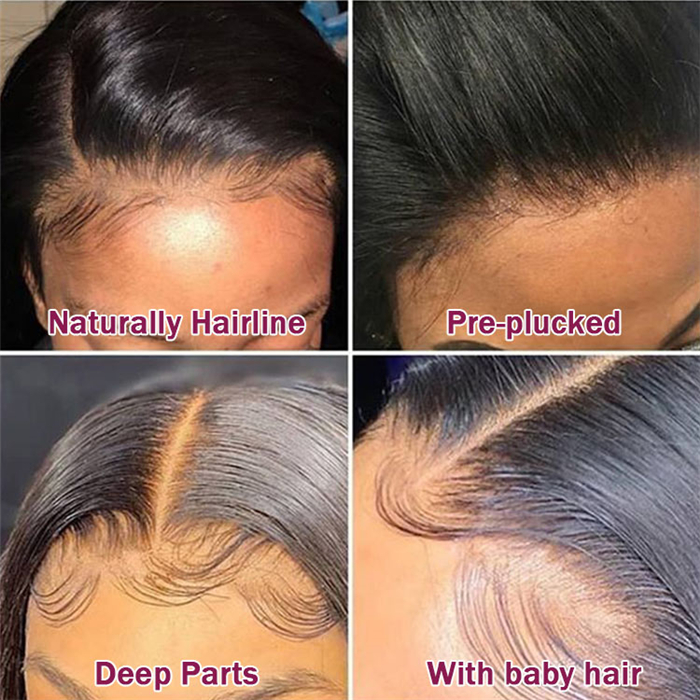 pre plucked natural hair line