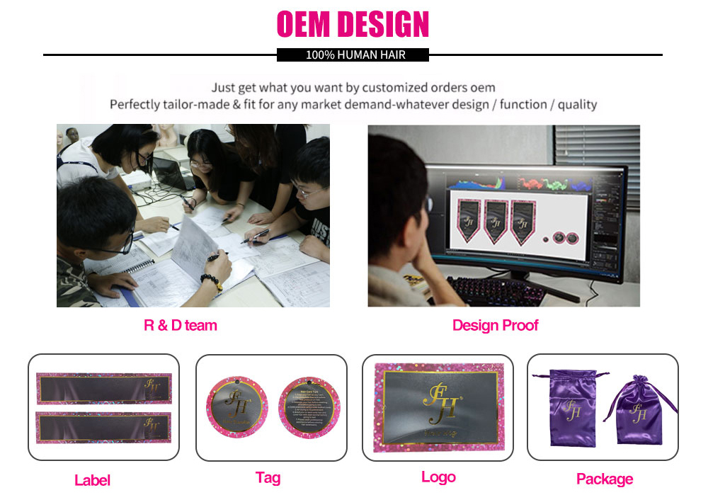 hair bundle factory OEM design