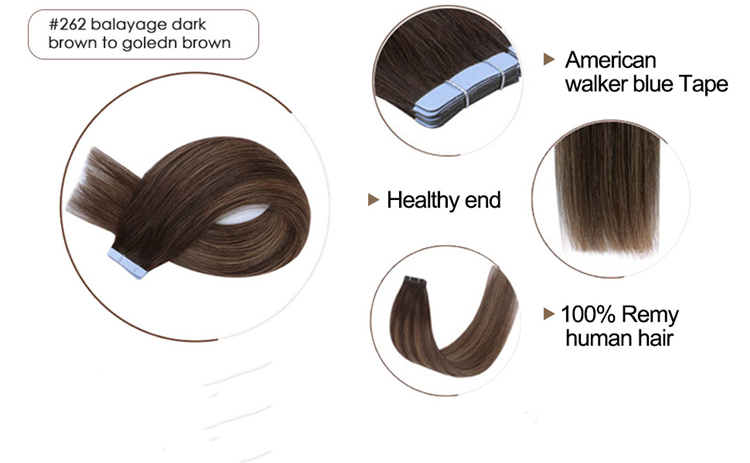 real hair tape extensions