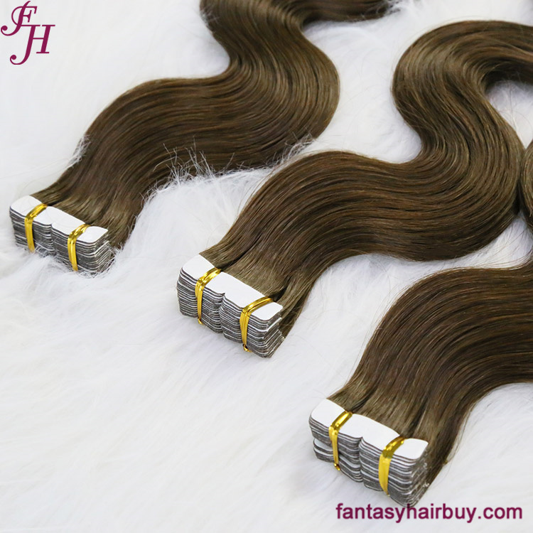 #4 body wave tape hair