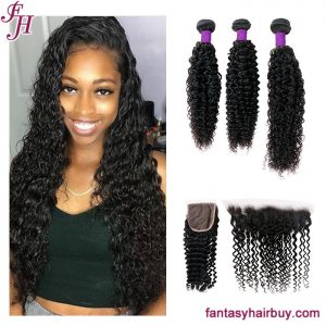 deep curly lace closure with bundle