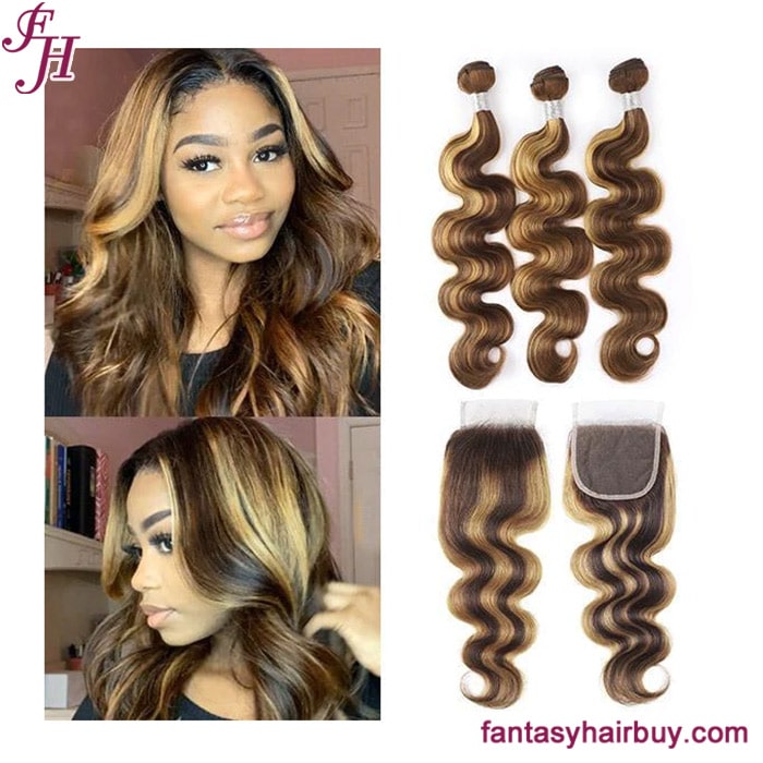 highlight body wave bundle with closure