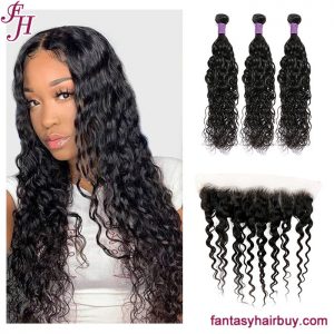 water wave lace frontal with bundle