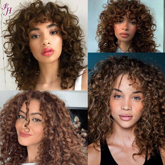 human hair kinky curly wig