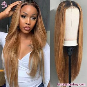 ombre color straight wig