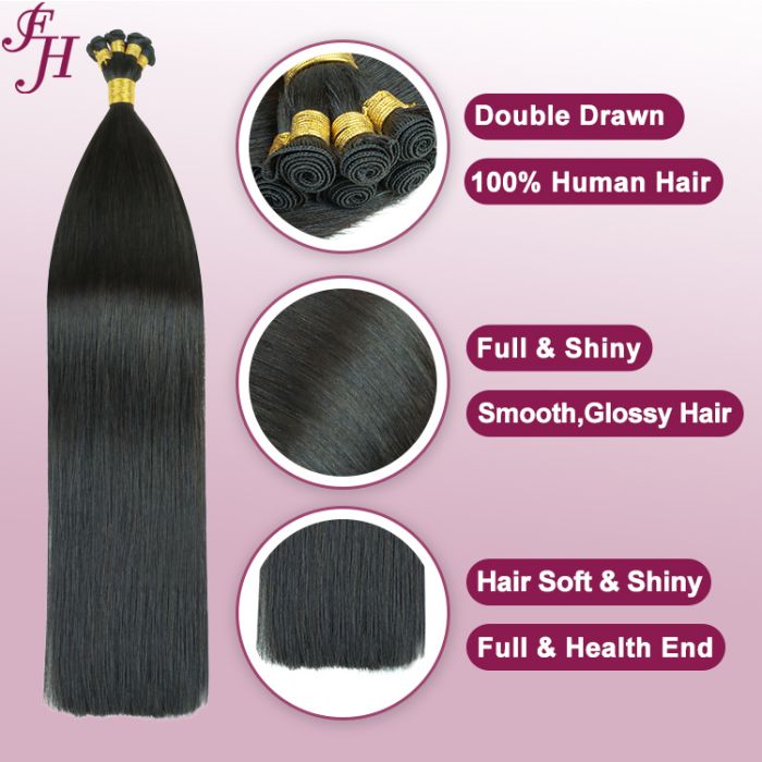 double drawn human hair hand tied weft