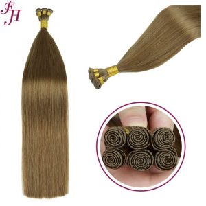 Soft Thin Invisible Russian Thick End Double Drawn Hand Tied Wefts Hair Extensions