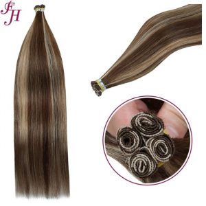 hand tied russian weft extensions