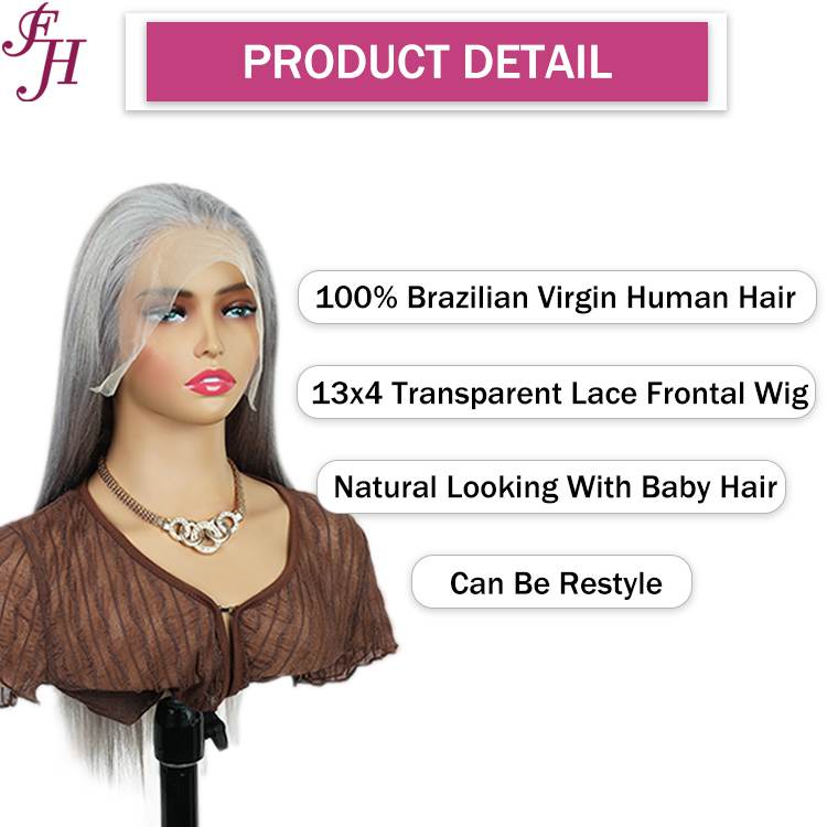 lace front human hair wig straight