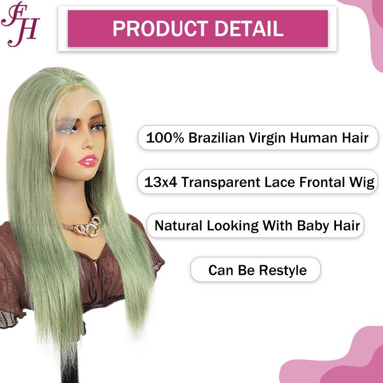 straight 100% human hair wig