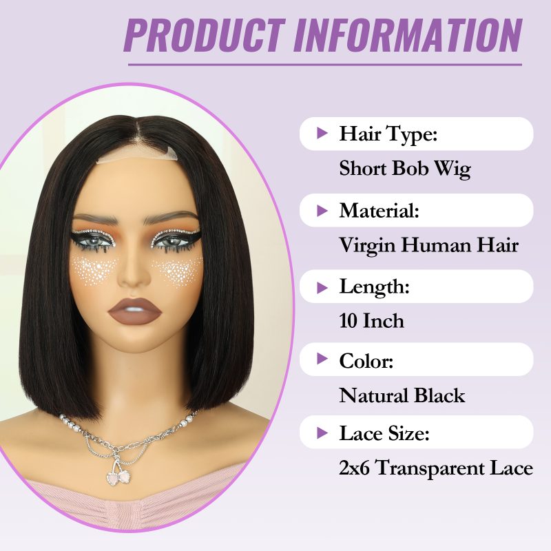 smooth bob wig