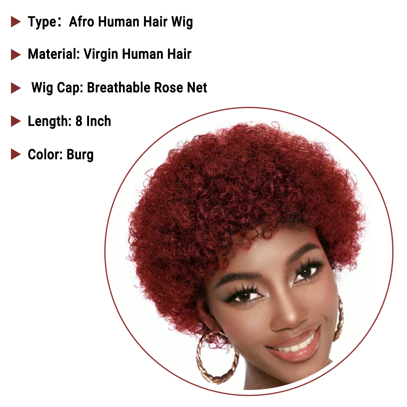 afro human hair wig