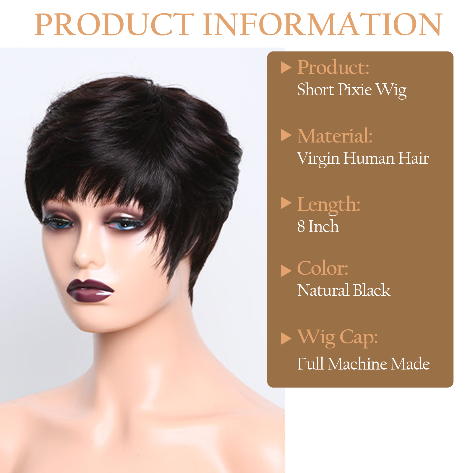 natural black wig