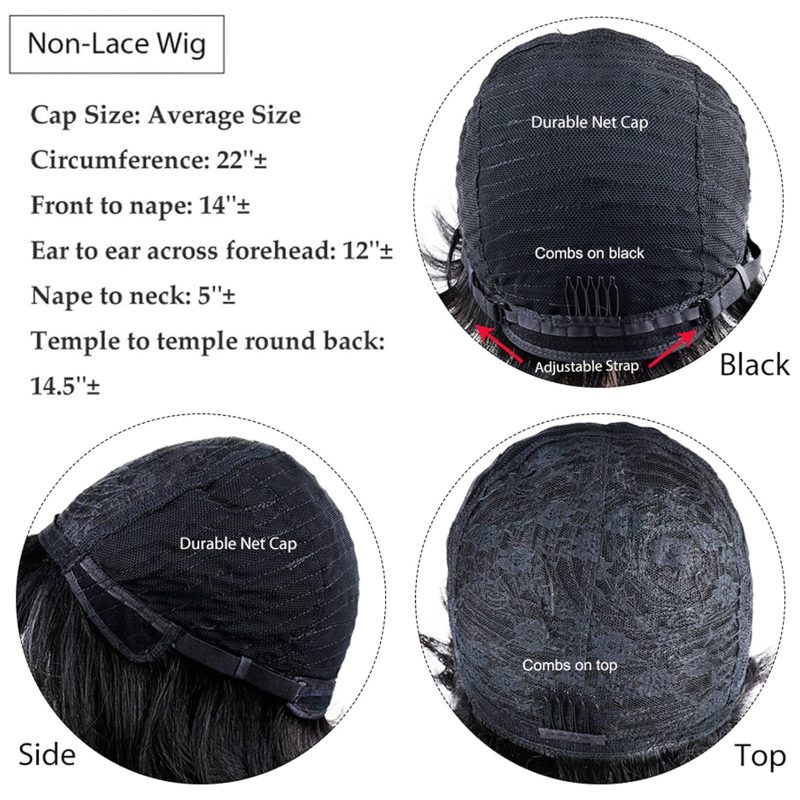 no lace wigs