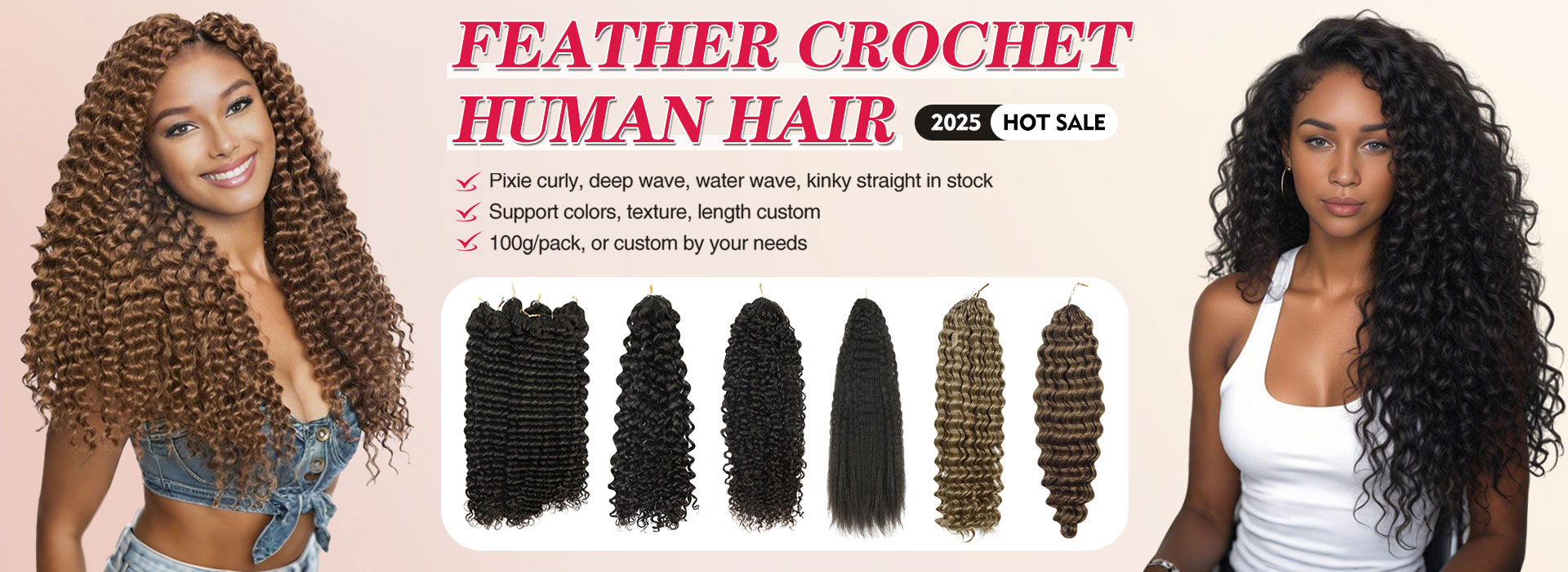 feather crochet hair