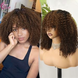 wig with bangs