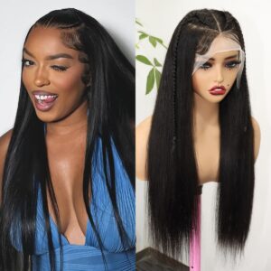 braids straight wig