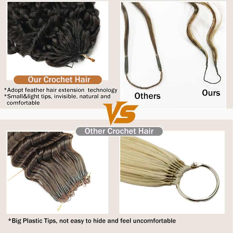feather human hair extensions