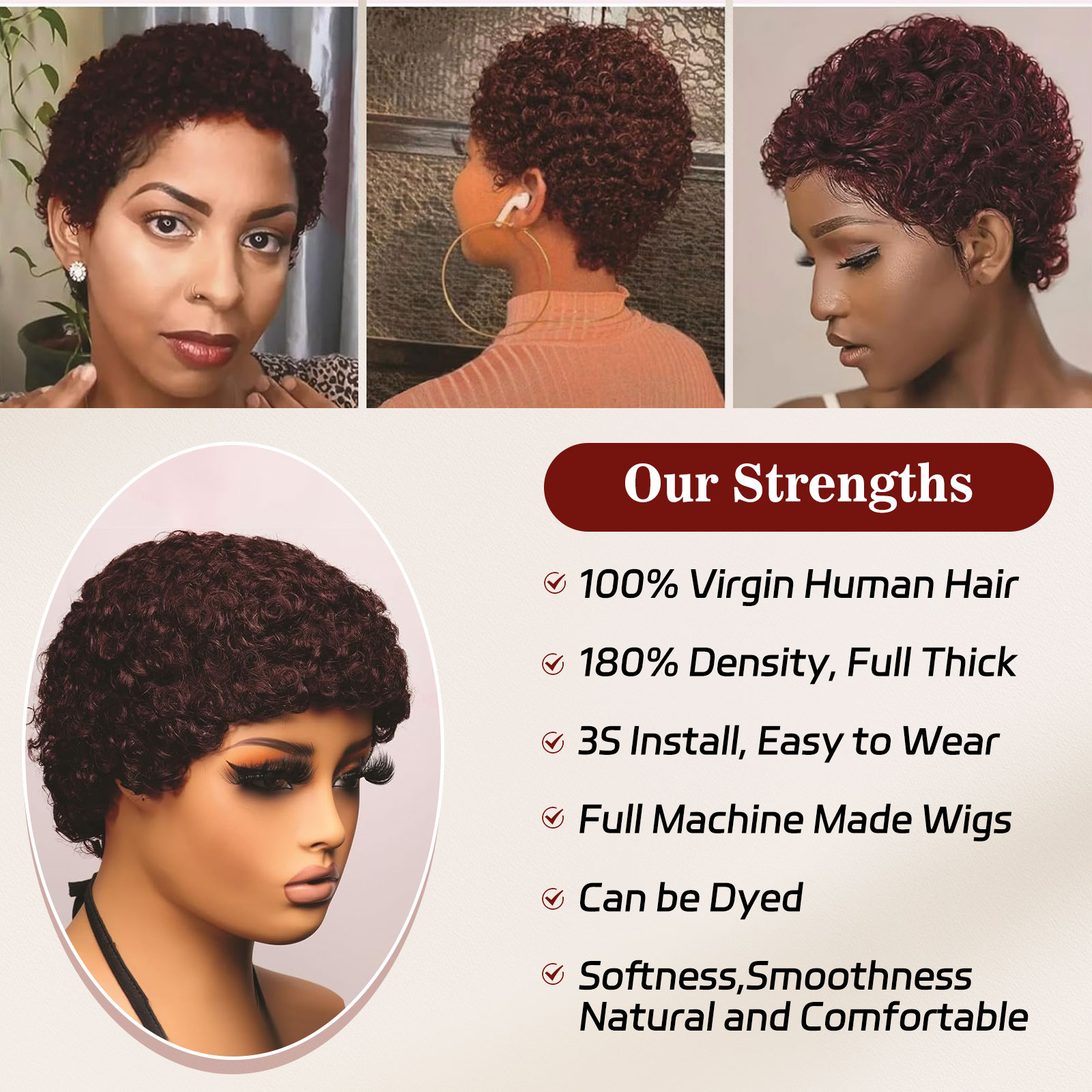 curly pixie wig