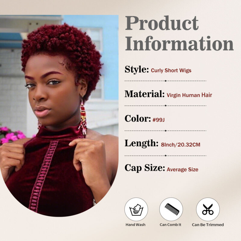 human hair pixie wig