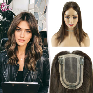 human hair topper for woman