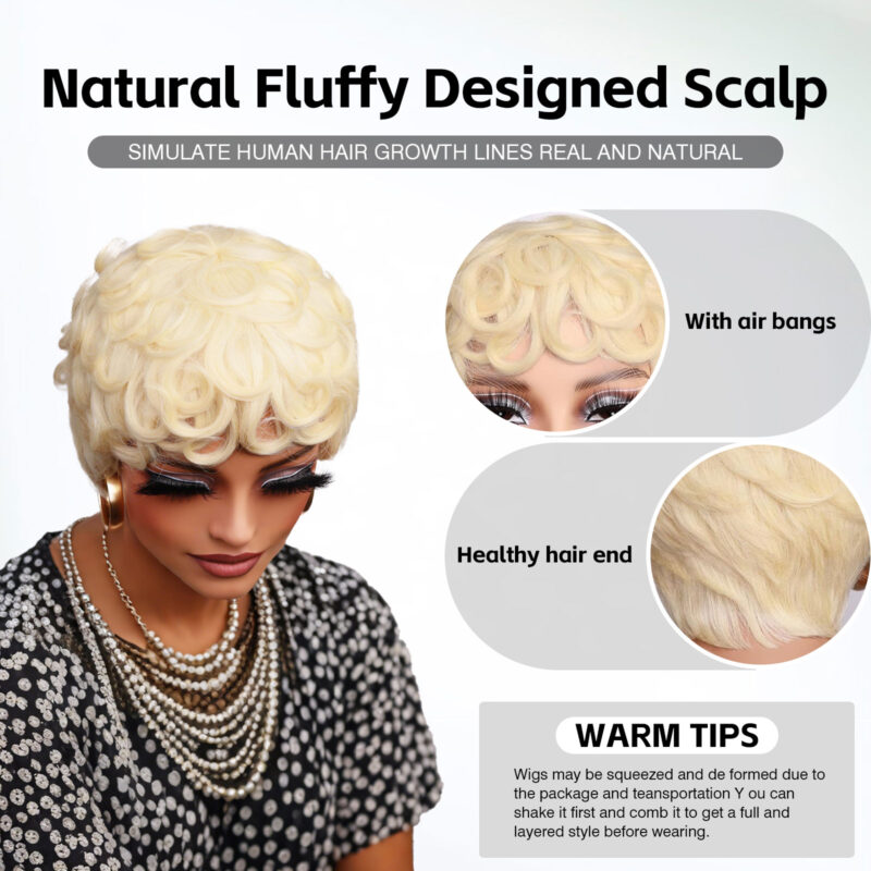 pixie finger wave wig