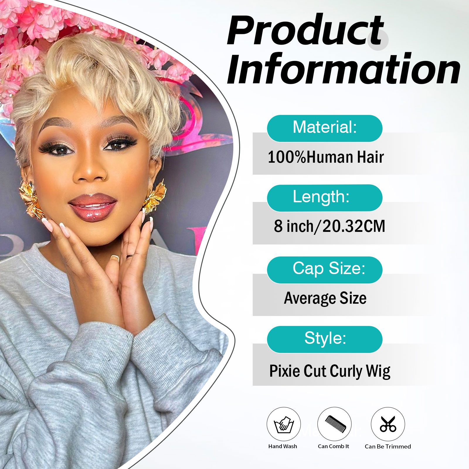 pixie short wig
