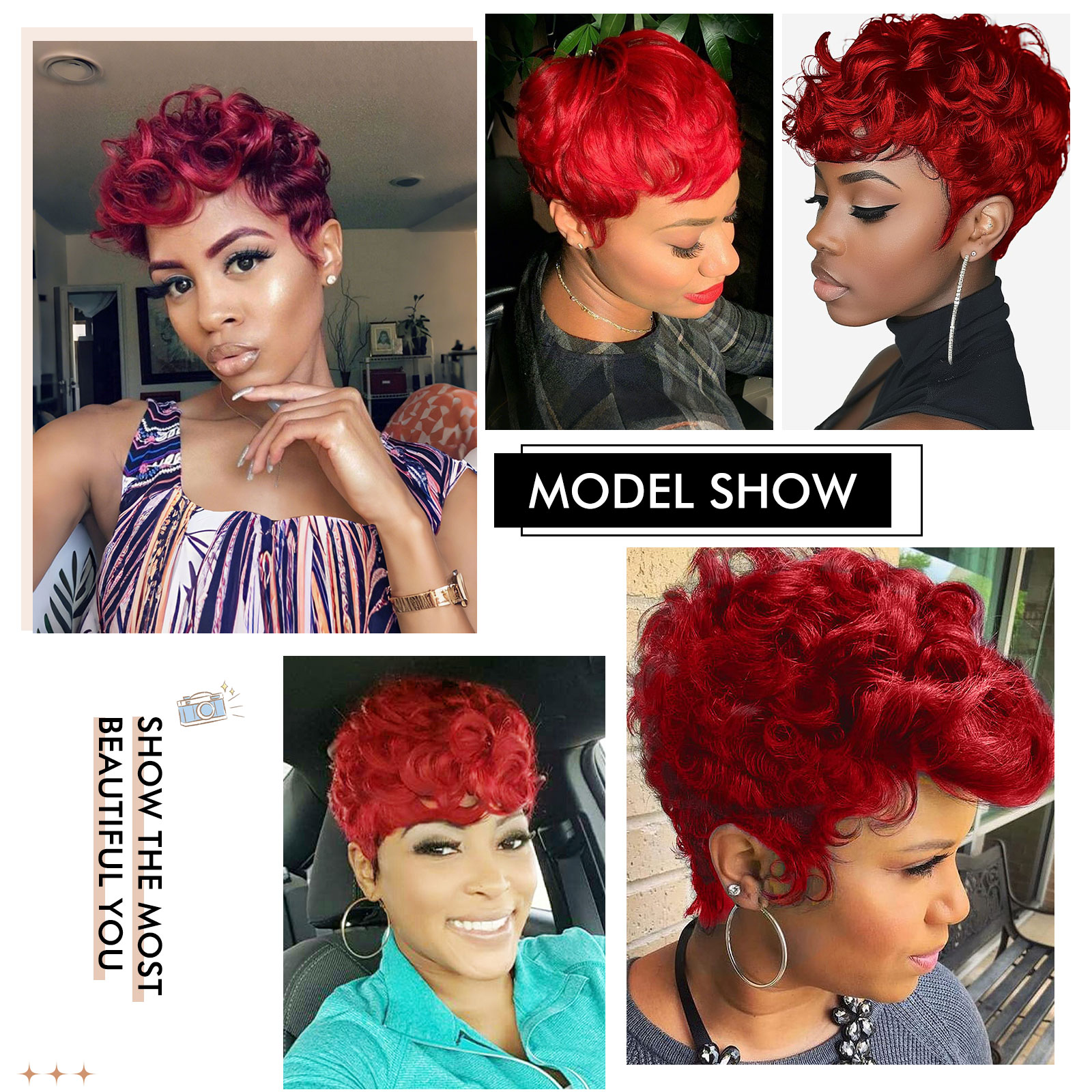 short human hair wigs