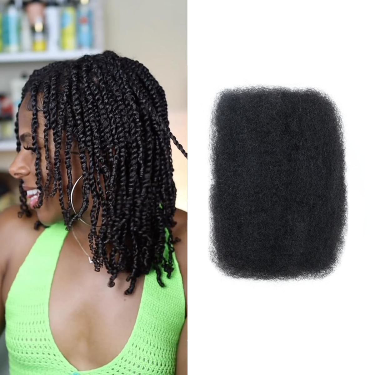 afro human hair bulk