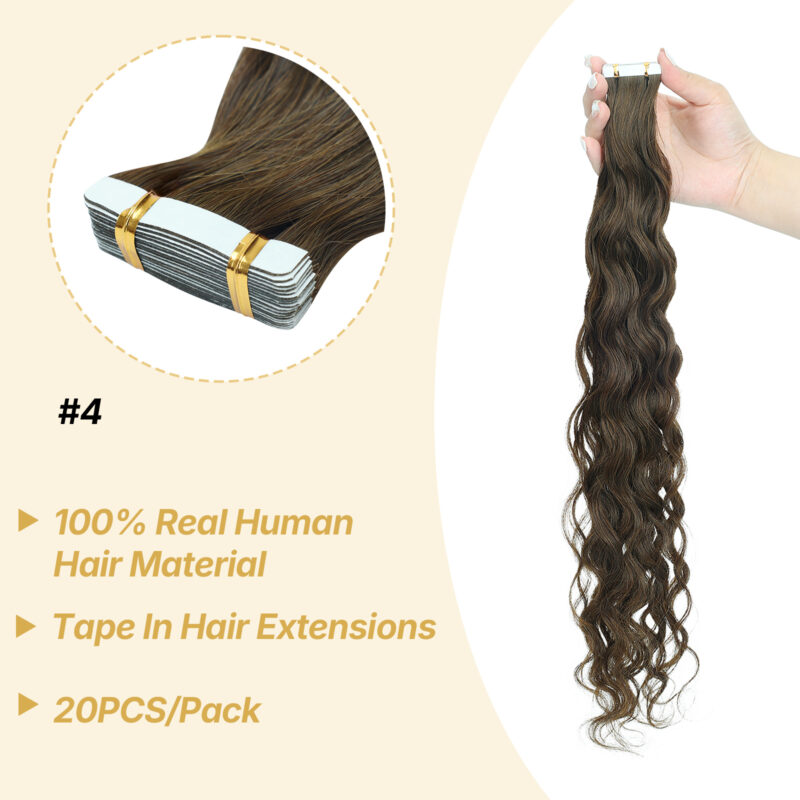 curly tape hair