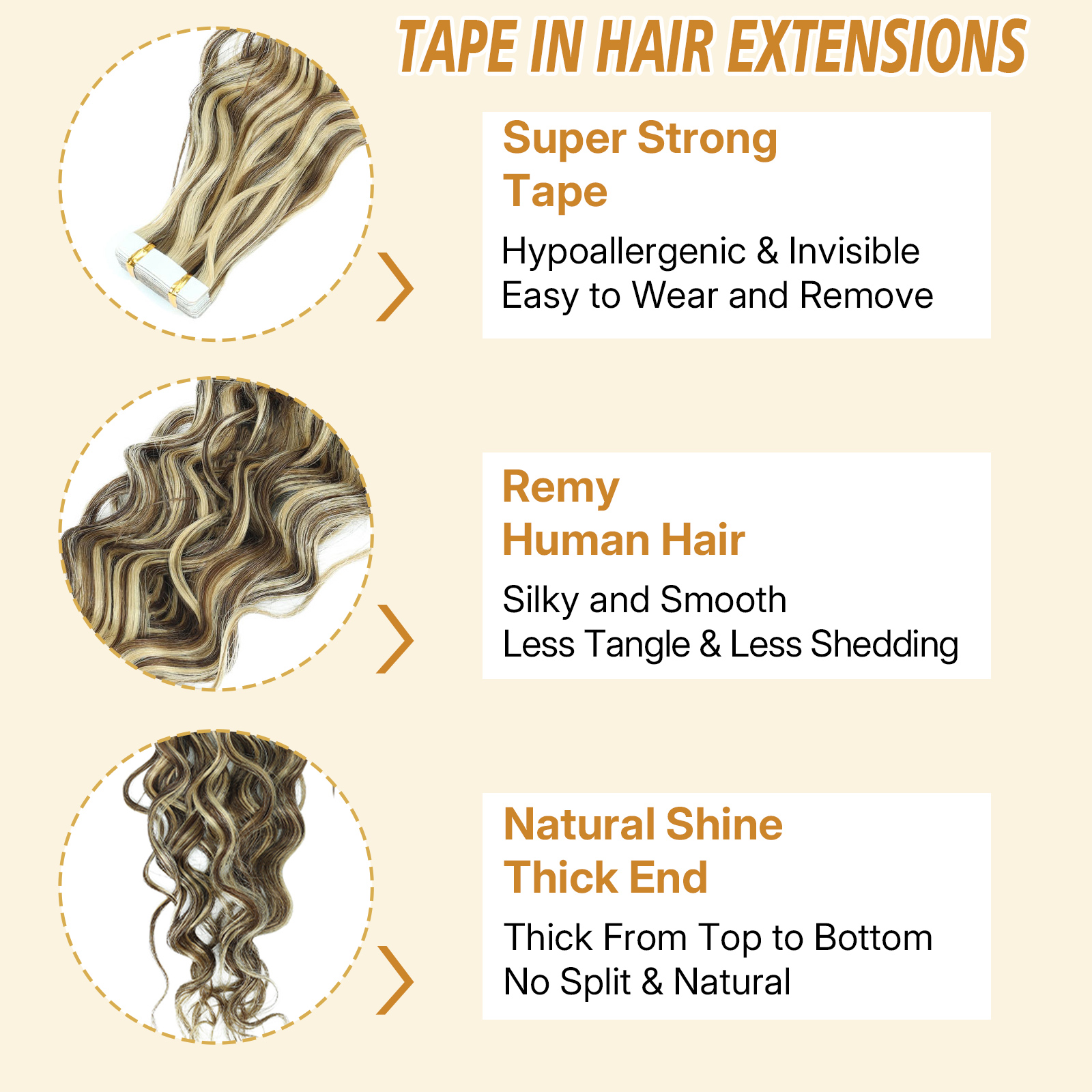 human hair extensions
