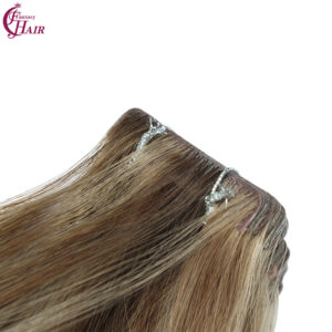 injected tape in human hair extensions