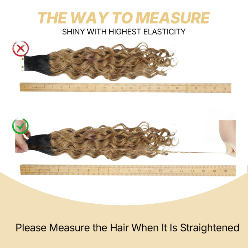water wave tape hair
