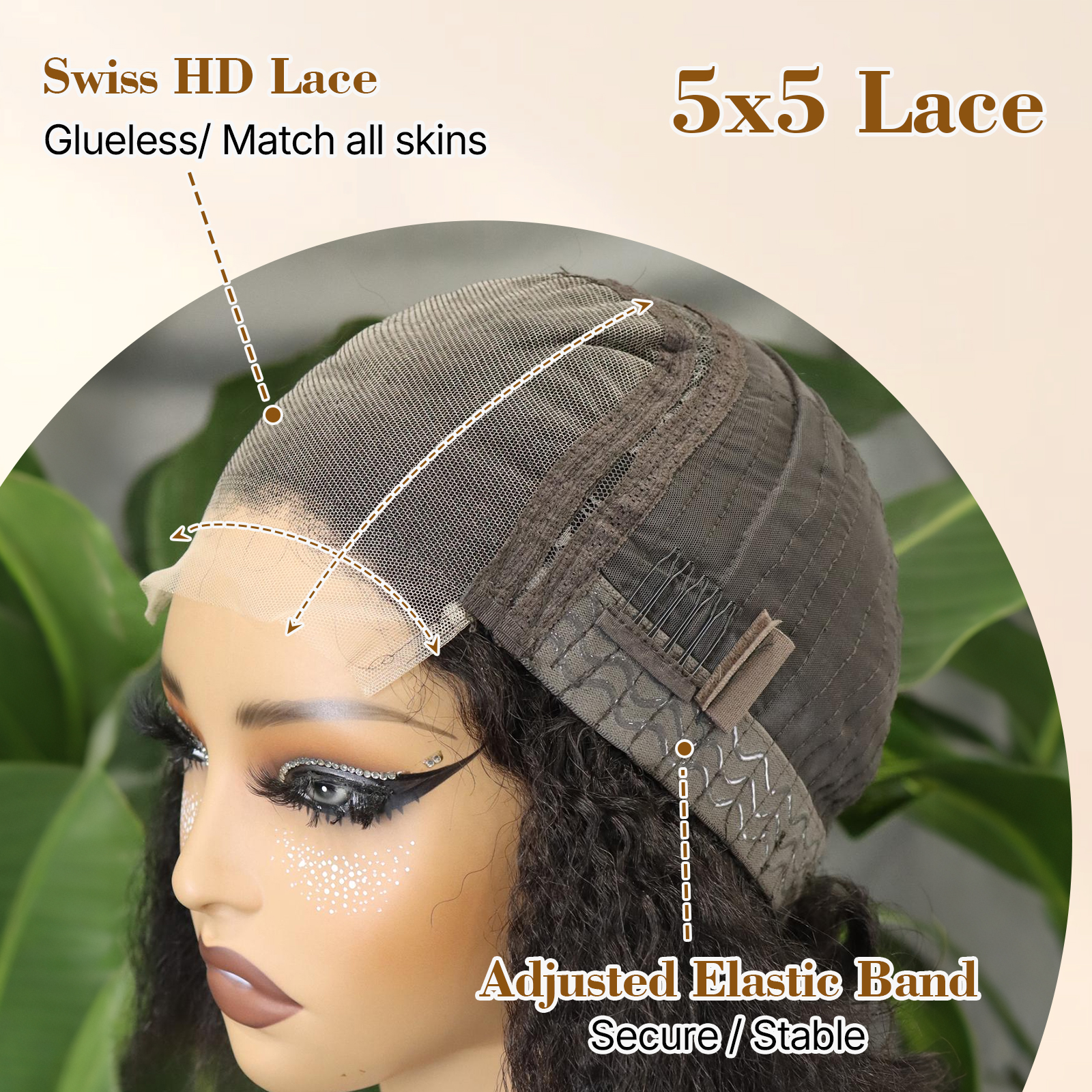 lace front human hair wig