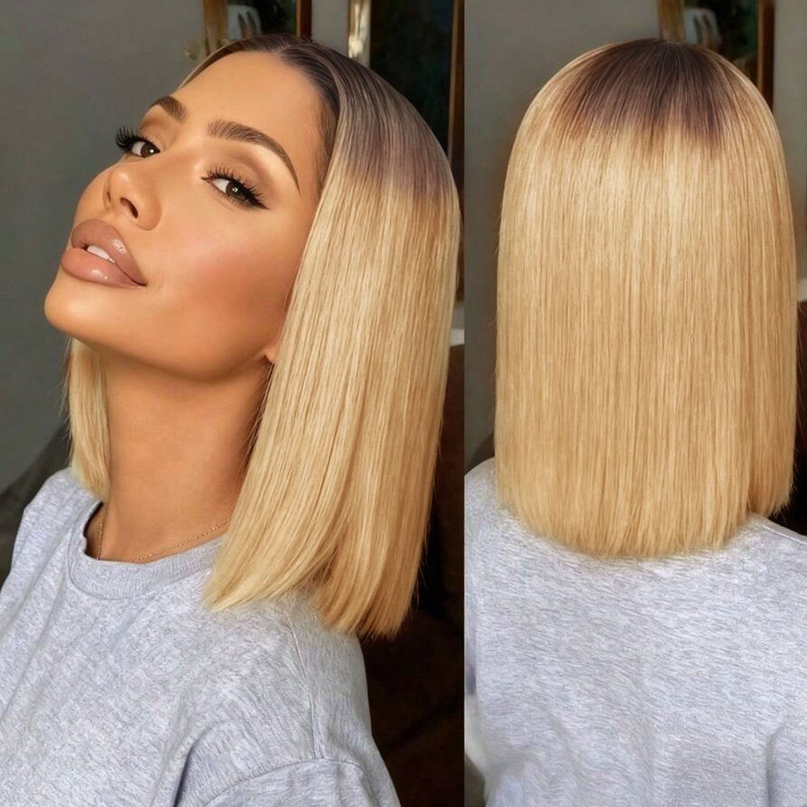 human hair bob wigs