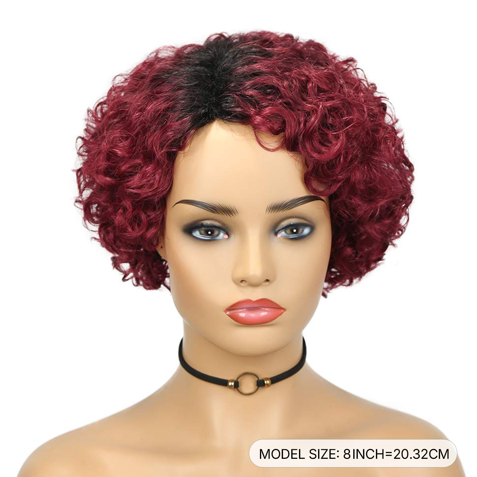 short curly wig human hair