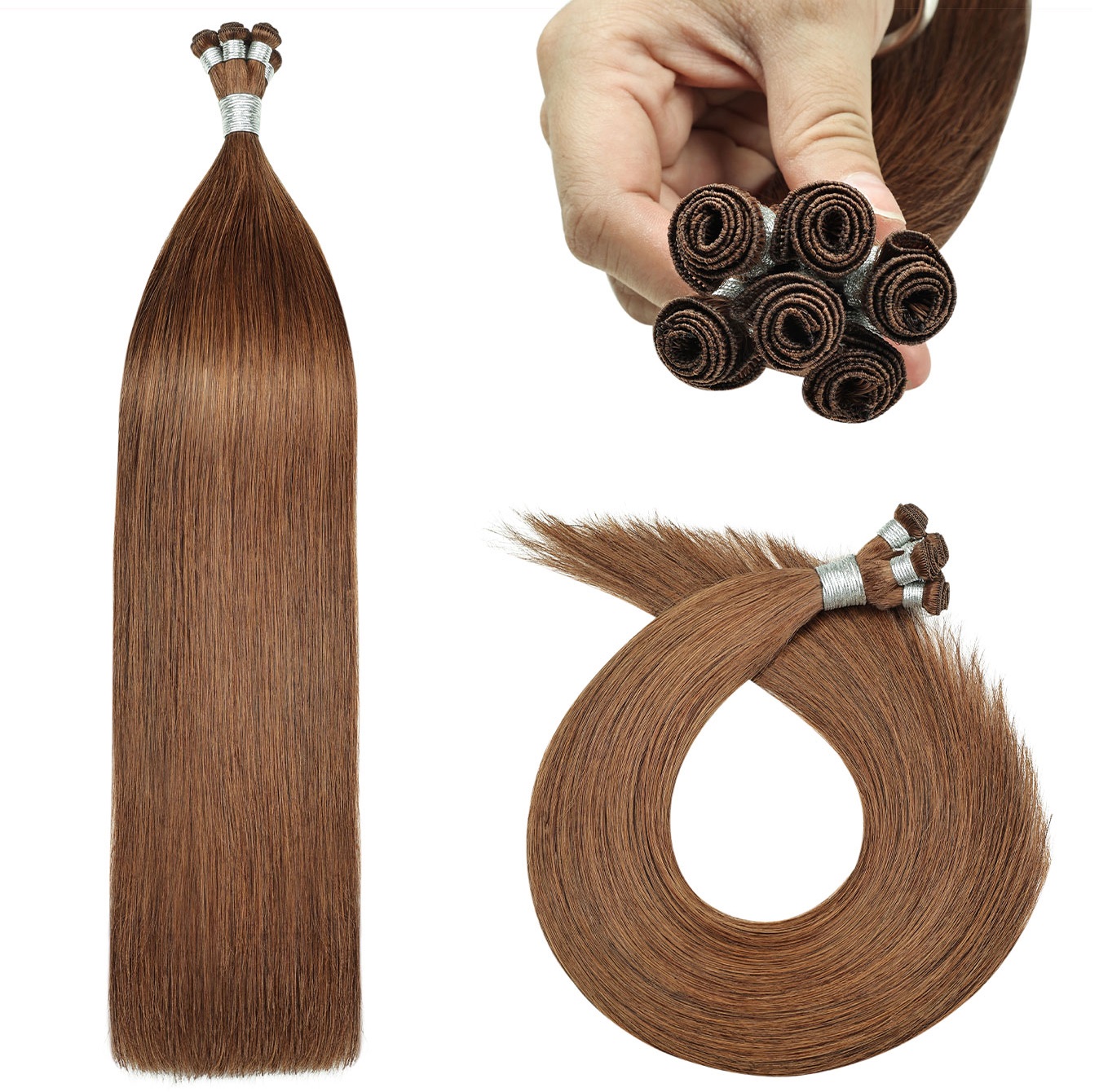 hand tied human hair
