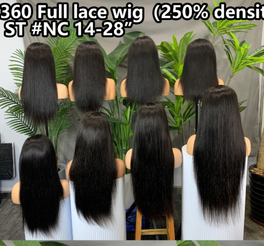 straight lace wig
