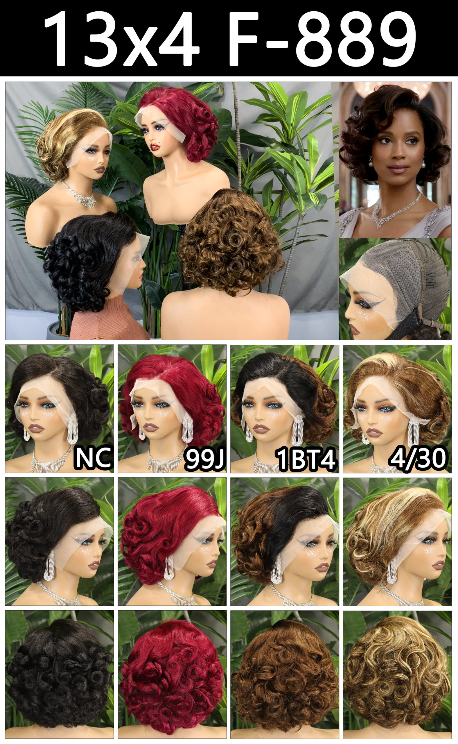 pixie human hair wig