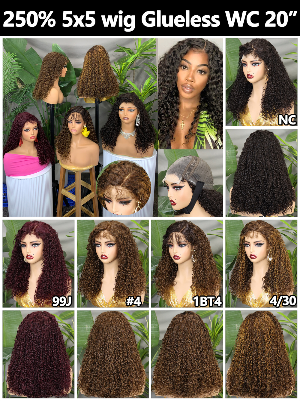curly human hair wigs