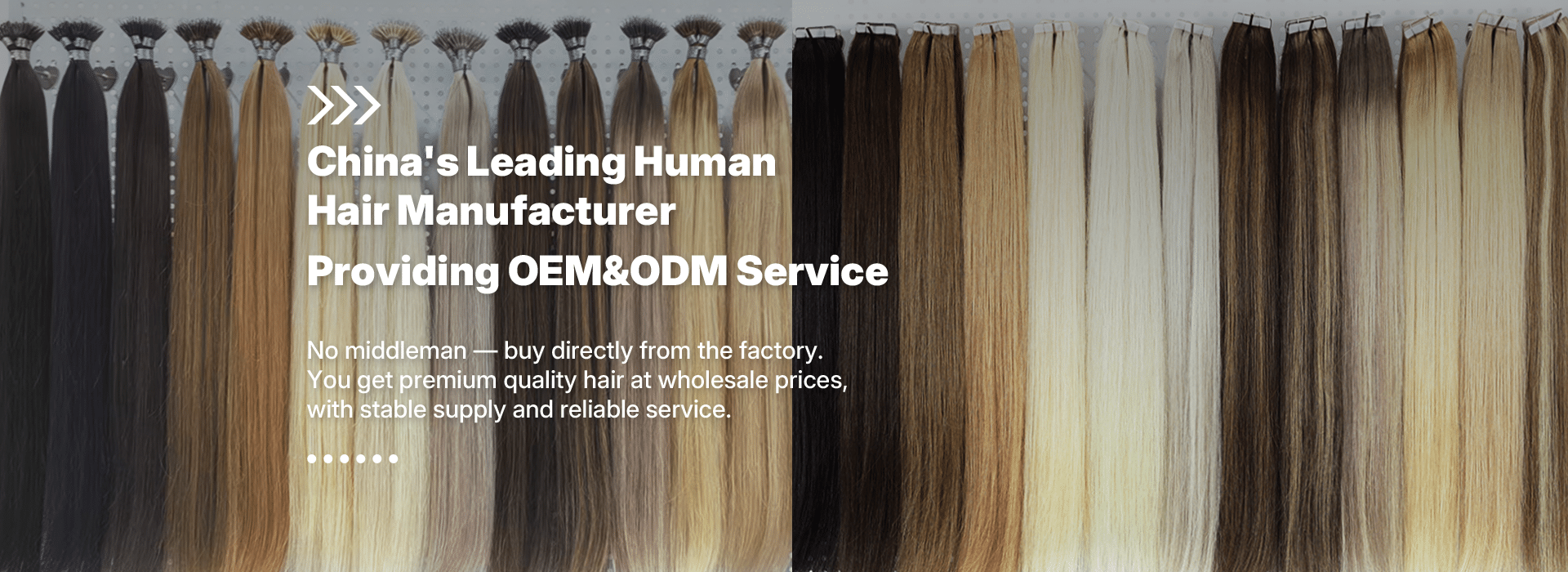 fabricante de extensões de cabelo humano