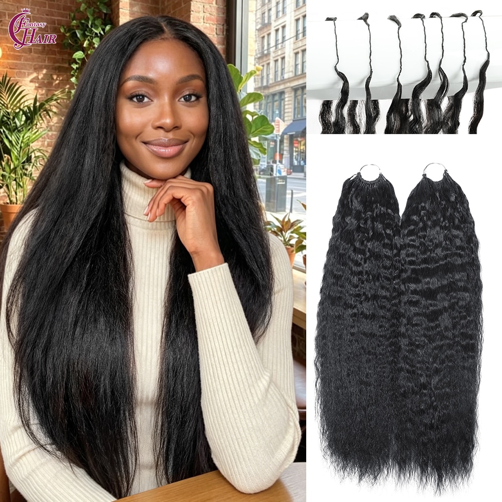 kinky straight crochet hair
