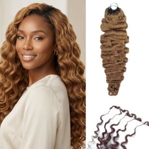 feather crochet human hair