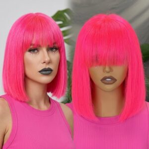 lace bang bob wig