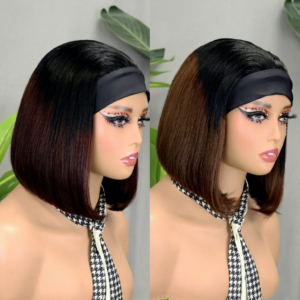 headband bob wig human hair