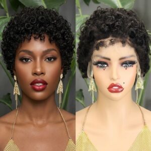 lace frontal pixie wig