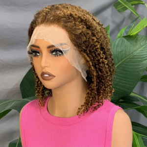 curly human hair bob wig