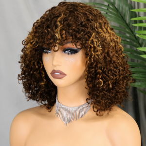 pixie curly bob wig
